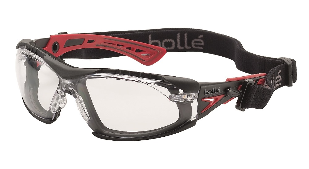 bolle safety Bügelbrillen Typ RUSH+ mit verstellbaren, rutschfesten Nasensteg, flexible Bügel, Kratzfest, Beschlagfrei – Bild 16
