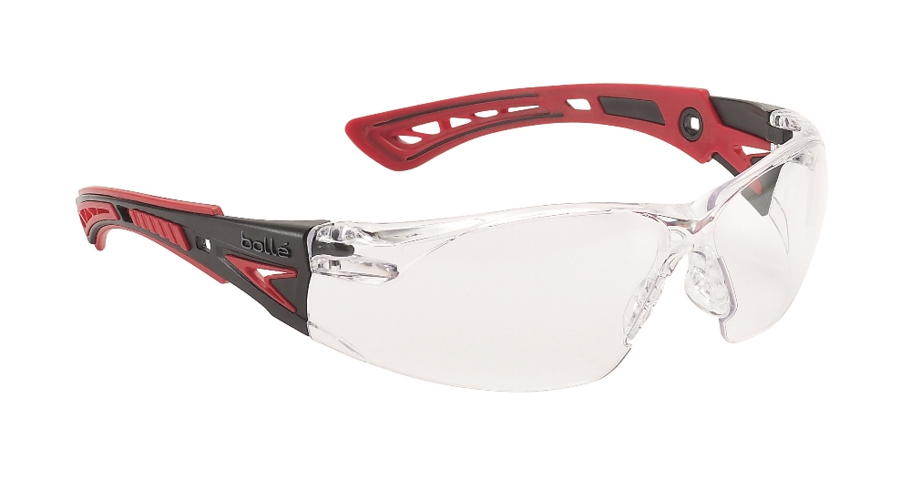 bolle safety Bügelbrillen Typ RUSH+ mit verstellbaren, rutschfesten Nasensteg, flexible Bügel, Kratzfest, Beschlagfrei – Bild 6