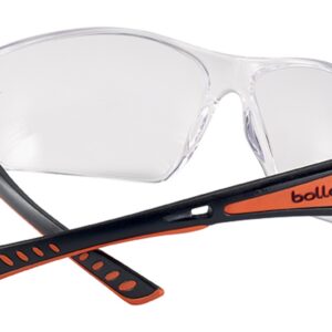 bolle safety Bügelbrillen Typ SLAM+ mit Panoramasichtfeld, ergonomische Bi-Material Bügel, Antikratz und Beschlagfrei