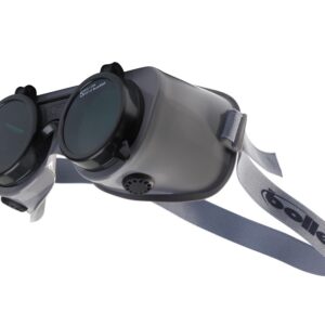 bolle safety Vollsichtschutzbrillen COVRP5 Typ COVERSAL mit hochklappbarer Schweißerscheibe, regulierbaren Kopfband, auswechselbare Linsen, über Korrekturbrillen tragbar