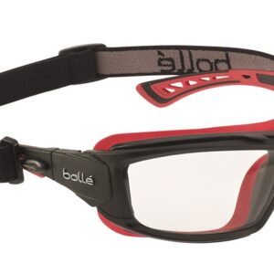 bolle safety Vollsichtschutzbrillen ULTIPSI Typ ULTIM8 mit luftdichten TPR Schaumstoff, neigbare und abnehmbare Bügel, abnehmbares und einstellbares Kopfband, Kratzfest, Beschlagfrei