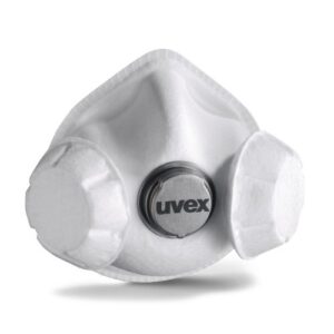 uvex High-Performance-Atemschutzmaske silv-Air pro 7333 exxcel CupStyle 3D Schutzstufe FFP3 mit Einatemventilen und Ausatemventil, wiederverwendbare partikelfiltrierende Formmaske