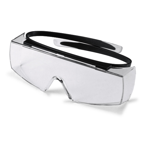 uvex Überbrillen Modell 9169 super OTG mit Panoramascheibe, Seitenschutz und scharnierlosen Bügeln, für Korrektionsbrillenträger, Kratzfest – Bild 4