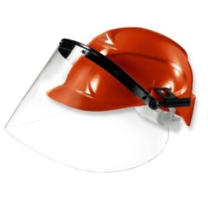 uvex Gesichtschutzschirme Modell 9725 Visier mit Steckadapter zur Befestigung an Schutzhelm, längenverstellbare Adapterschiene, beschlagfrei