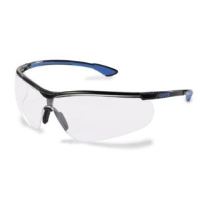 uvex Bügelbrillen Modell 9193 sportstyle in sportlichem Design, leichte Schutzbrille mit verstellbarer Nasenauflage, Beschlagfrei, Kratzfest