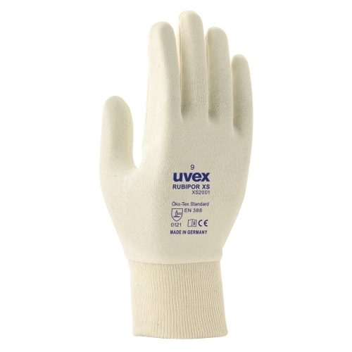 uvex Schutzhandschuhe rubipor XS mit NBR Spezial Beschichtung, für trockene Bereiche, Griffsicher, elastisch, ESD