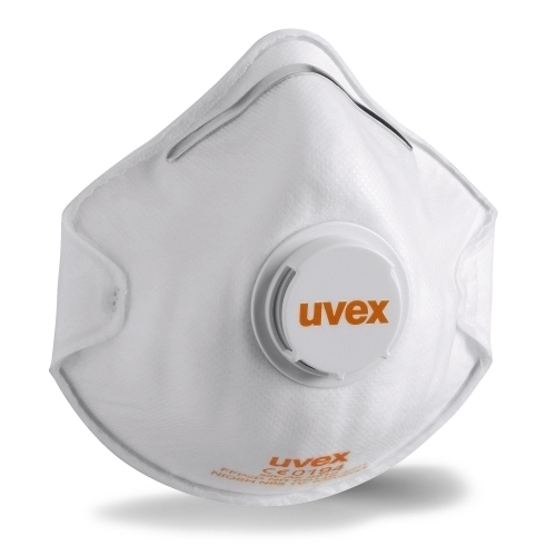 uvex Atemschutzmaske silv-Air c Formmasken zum einmaligen Gebrauch, partikelfiltrierend, mit oder ohne Ausatemventil, mit Kopfband