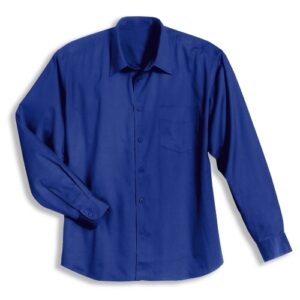 uvex Berufsbekleidung eco Herren Langarmhemd Modell 737 blau aus 100 % Baumwolle, Größen S bis 2XL