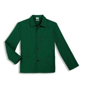 uvex Berufsbekleidung eco Herren Langjacke Modell 125 aus 100 % Baumwolle mit sichtbarer Knopfleiste, Größen 42 bis 64 und 90 bis 110