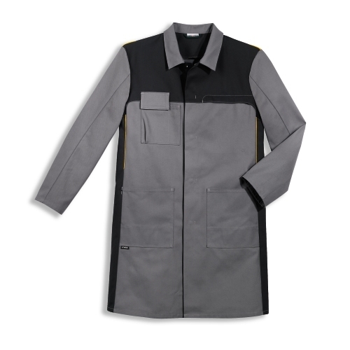 uvex Berufsbekleidung perfect Herren Mantel Modell 8869 mit Stretcheinsätzen, ergonomisch vorgeformte Ellenbogen, Größen 40/42 bis 64/66 und 90/94 bis 106/110