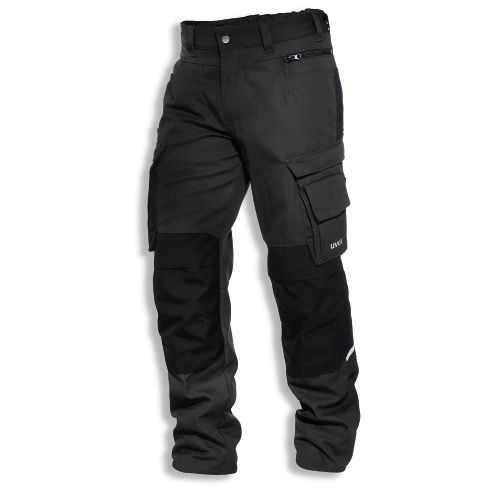 uvex Berufsbekleidung perfeXXion Herren Hose premium mit Knietaschen Modell 3852 und Stretcheinsätzen am Knie, Größen 23 bis 32, 42 bis 66, 90 bis 110 – Bild 2