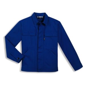 uvex Berufsbekleidung plus Herren Bundjacke Modell 8832 kornblau, verdeckte Knopfleiste, Größen 40/42 bis 64/66 und 90/94 bis 106/110