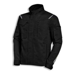 uvex Berufsbekleidung syneXXo Herren Jacke Modell 8983 schwarz mit Stehkragen und Reflexdetails, Größen XS bis 6XL