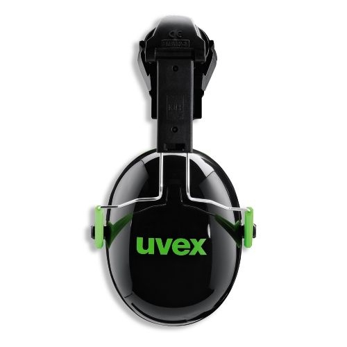 uvex Gehörschutz K1H und K2H Helmkapselgehörschutz für Kombination mit Helm und Visier, mit Längenverstellung und 360° Drehung