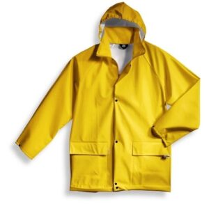 uvex Regenbekleidung protection Regenjacke Modell 665 gelb, leicht, dehnbar, mit PU-Beschichtung, Größen S bis 3XL