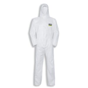 uvex Overall 5/6 classic Einweg-Chemikalienschutzanzug Typ 5/6 aus leichtem und atmungsaktiven Material, partikeldicht, weiß, Gr. S - 3XL