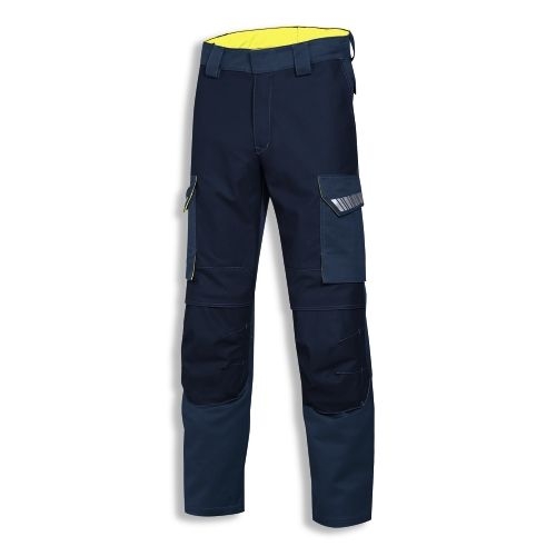 uvex Schutzbekleidung protection metal Herren Bundhose Modell 8935, Hitze-, Flamm- und Schweißerschutz, Kniepolstertasche, Größen 42 bis 64 und 90 bis 110
