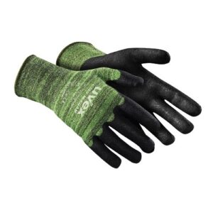uvex Schnittschutzhandschue C500 M foam mit HPE- und Soft-Grip-Beschichtung, hitzebeständig, Abriebfest, Daumenbeugenverstärkung